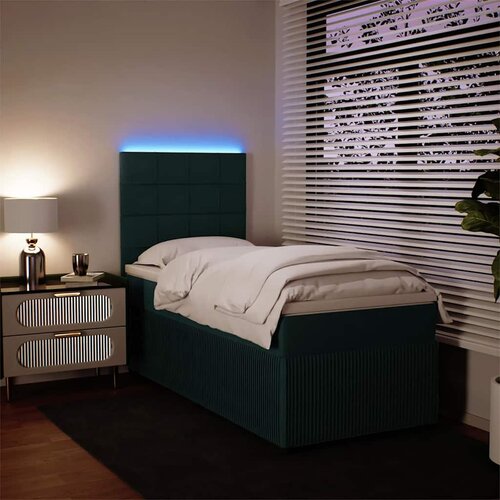 Box spring krevet s madracem tamnozeleni 80 x 200 cm bar&amp;scaron;unasti Slike