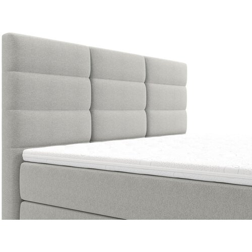 CARRYHOME POSTELJA Z VZMETNICO 140 cm x 200 cm , tekstil siva Slike
