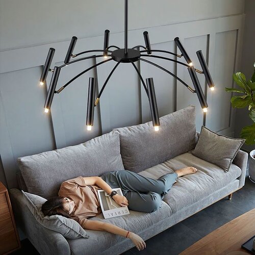Toolight stropna svjetiljka sa staklenom kuglom APP1196-15CP black Slike