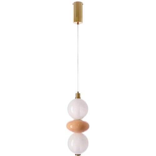  LED luster na sajli FLORES LED/12W/230V zlatna/narandžasta Cene