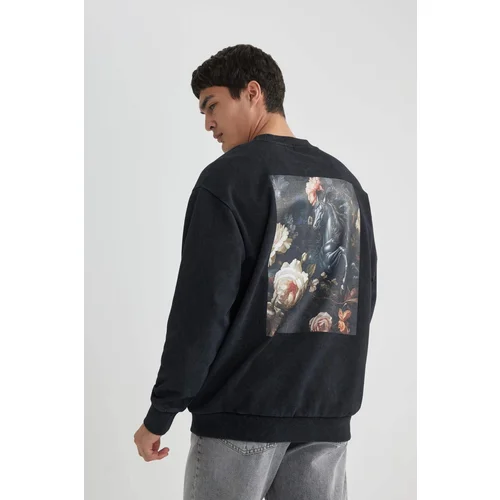 Defacto Oversize Fit Crew Neck Sweatshirt