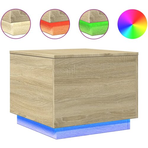  za uzglavlje LED boja hrasta sonome 50x50x40 cm Slike