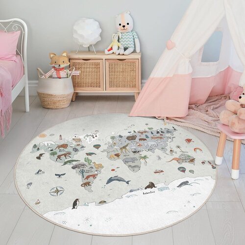 Mila Home Periv dječji tepih za igru &amp;oslash;80 cm Big World &amp;ndash; Slike