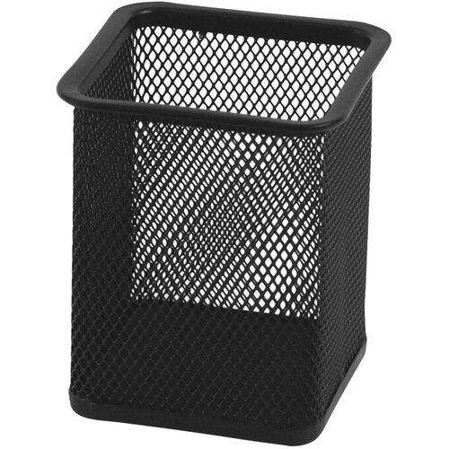 Čaša za olovke metalna žica četvrtasta 8x8x9,8cm Fornax crna Cijene
