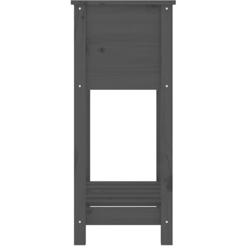  Sadilica s policom siva 54 x 34,5 x 81 cm od masivne borovine Slike