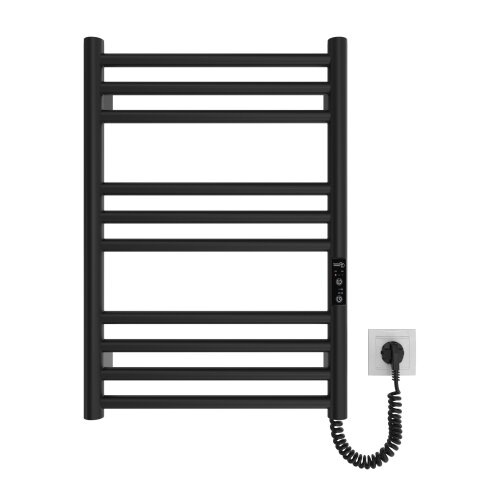  Kupatilski rebrasti radijator HF GREENWICH 100W/230V 57x43 cm crni desni okrugli Slike
