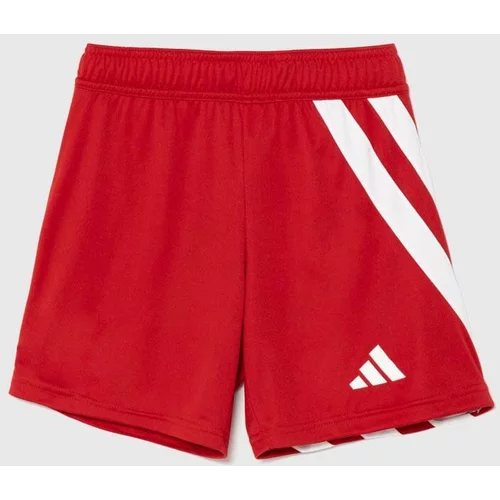 Adidas Dječje kratke hlače FORTORE23 SHO Y boja: crvena, s uzorkom, podesivi struk, IK5750
