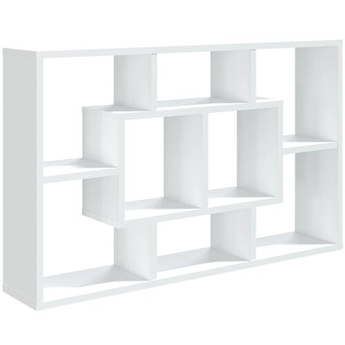 Maison Chic Stenska polica - Viseča Polica bela 85x16x52,5 cm inženirski les, (21793532) Slike