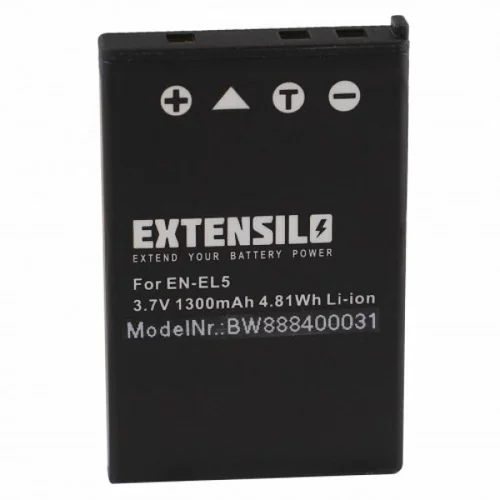 Extensilo Baterija EN-EL5 za Nikon Coolpix 3700 / 4200 / 5200, 1300 mAh