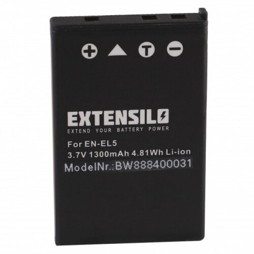 Extensilo baterija EN-EL5 za nikon coolpix 3700 / 4200 / 5200, 1300 mah kompatibilnost s originalnom baterijom Slike