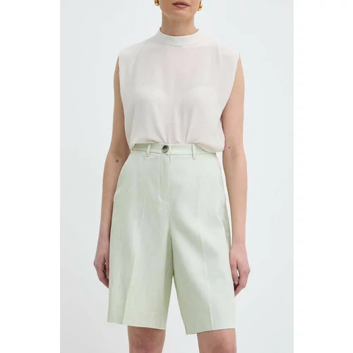 Marella Kratke hlače za žene, boja: zelena, bez uzorka, visoki struk, 2413141011200