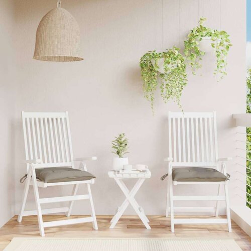  Jastuci za stolice 2 kom smeđesivi 40x40x7 cm od tkanine Oxford Cijene
