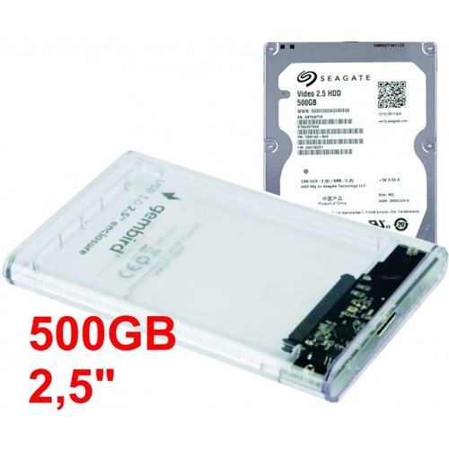 Gembird HDD 2.5 * 500GB SET USB 3.0 SATA eksterno kuciste + 500GB ST500VT000 SEAGATE EE2-U3S9-6 (1859) Cene