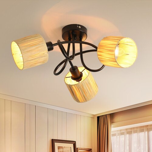 Nettlife stropna svetilka s 3 lučmi, stropna svetilka za hodnik - vintage stropna svetilka, (22116912) Cene