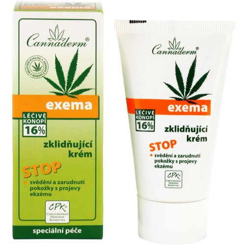 Cannaderm Exema Calming cream umirujuća krema s uljem kanabisa 50 g Slike