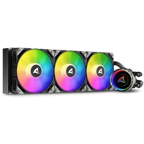 Sharkoon K water cooling S90 RGB 3 fans 360mm black Slike