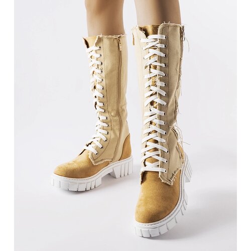 Gemre Beige Fabric Insulated Boots Palmer Cijene