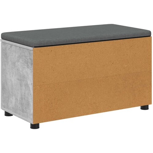  Klupa za hodnik s jastukom Betonsko Siva 80 x 38 x 46 cm Slike