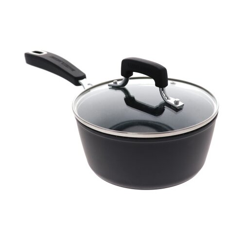 BAKERS SECRET &amp;Scaron;erpa s poklopcem 18cm BS11402 crna Slike