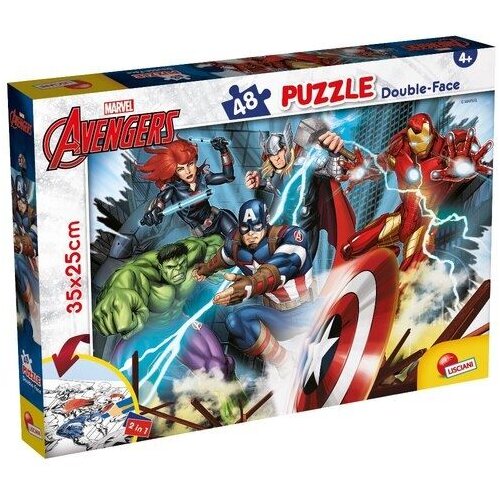 Lisciani Puzzle Marvel Avengers 2u1 složi I oboji -48 dela Cene