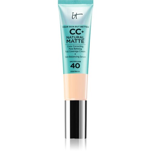 IT Cosmetics Your Skin But Better CC+ Cream Natural Matte matirajoči tekoči puder SPF 40 za ženske Fair Beige 32 ml Slike