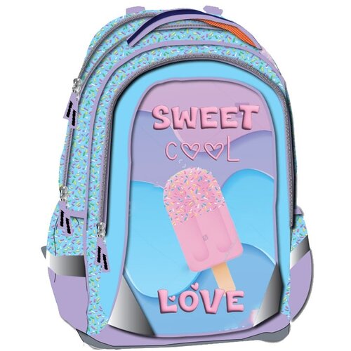 Octopus Anatomska &Scaron;kolska Torba Oet2606 Sweet Love 42x32x16,5cm plava ljubičasta roze Cene