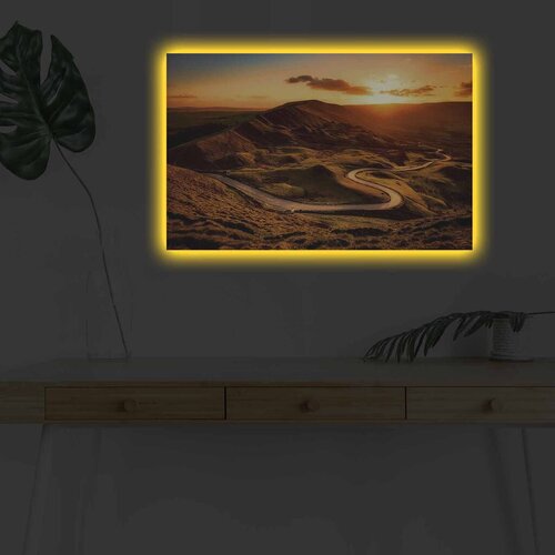 Wallity Zidna slika sa LED osvjetljenjem 4570DHDACT-076, 45x70 cm Cene