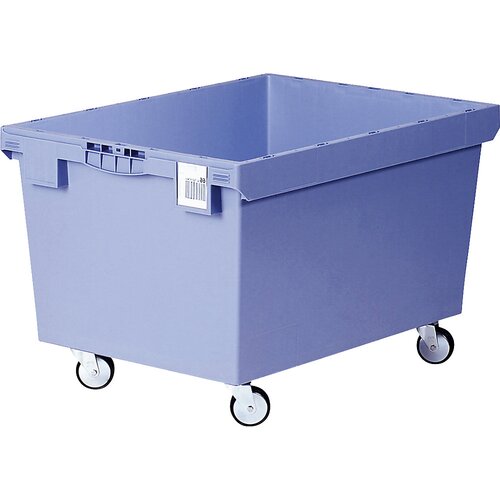 BITO Zaboj za večkratno uporabo s kolesi, z vrtljivimi gumijastimi kolesi, DxŠxV 800 x 600 x 423 mm Cene