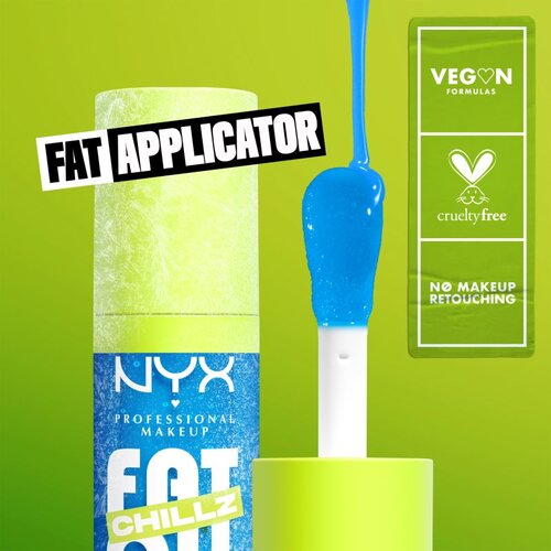 NYX Professional Makeup Fat Oil Chillz ulje za usne sa učinkom hlađenja nijansa Polar Peppermint 4.8 ml Slike