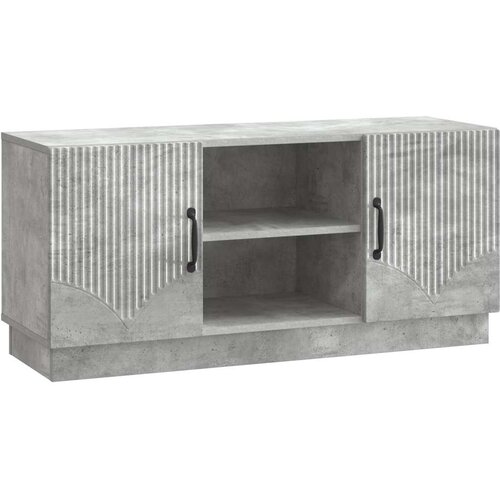 TV ormar Betonska siva 102 x 34 5 x 47 cm Konstruirano drvo - Betonska siva Cene