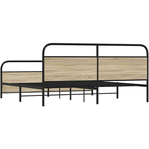  okvir kreveta bez madraca boja hrasta sonome 200x200 cm Slike