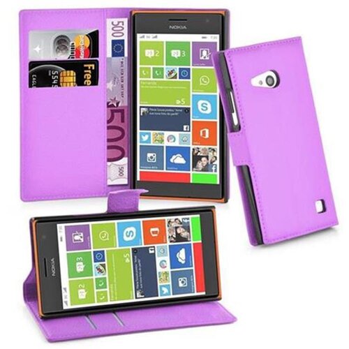 Cadorabo Ohi&scaron;je, združljivo z Nokia Lumia 730 v pastelno vijolična - Za&scaron;čitni ovitek z magnetnim zapiranjem, stoječo funkcijo in režo za kartice, (20550434) Cene
