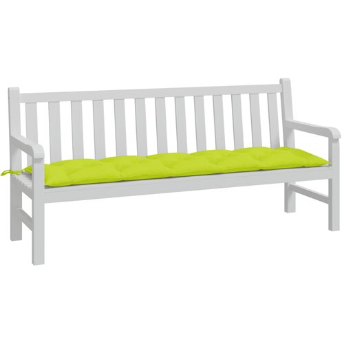  Jastuk za vrtnu klupu jarkozeleni 180x50x7 cm od tkanine Oxford Slike