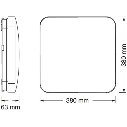 Osram LED plafonjera sa senzorom 36W 3000K IP20 Slike