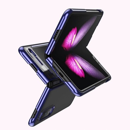 HURTEL Plating Case Hard futrola za Samsung Galaxy Fold - Plava Cene