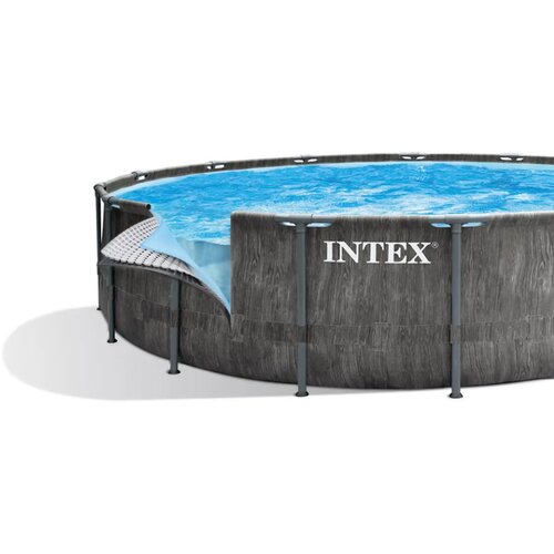 Intex pvc korito za bazen – prism frame greywood – 4.57 x 1.22m Cene