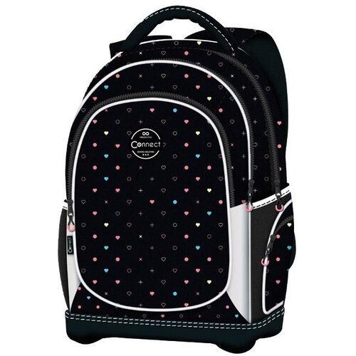 Connect Ranac đački anatomski lagan Cute Pattern 40231 crno-&amp;scaron;areni Slike