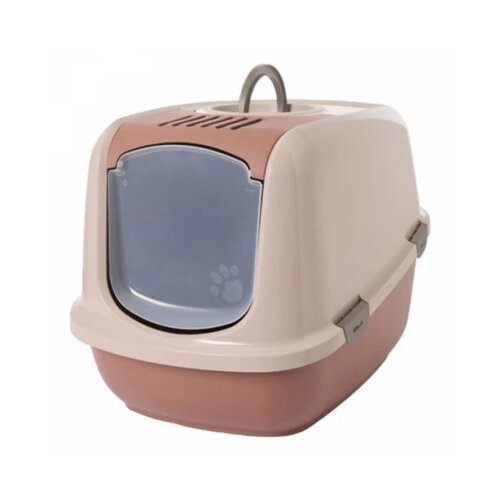 Savic Veliki toalet za mace Nestor Jumbo puder roze 66.5x48.5x46.5cm Cene