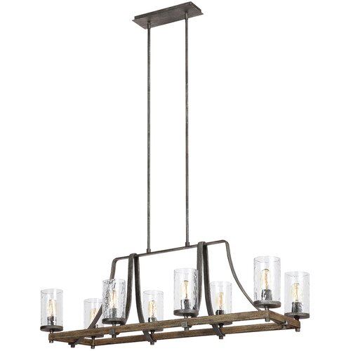 Quintiesse QN-ANGELO8-ISLE - Luster na stalku ANGELO 8xE27/60W/230V, dekor hrasta Cene