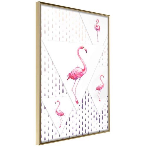  Poster - Flamingos and Triangles 40x60 Cijene