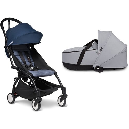 Stokke yoyo kolica za bebe 2U1 - af blue & grey (ram+ 6+tekstil + korpa) Cene