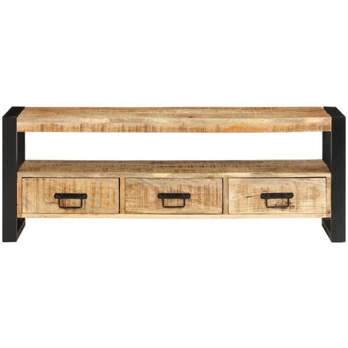 Maison Chic TV omarica - TV stojalo - Televizijska omarica 120x30x45 cm trden mangov les, (21699108) Slike