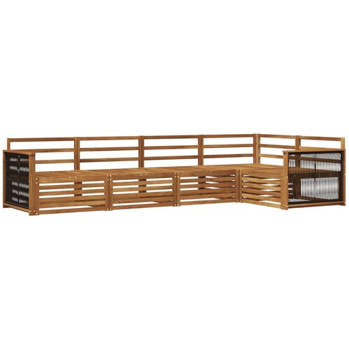vidaXL Zunanja garnitura za sedenje 5 pcs Naravna Masiven les akacije, (5000282689) Cene