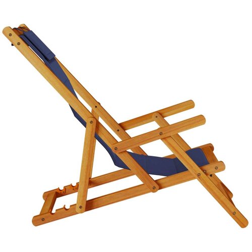 VidaXL Sklopive plažne stolice Set od 2 Plava Slike