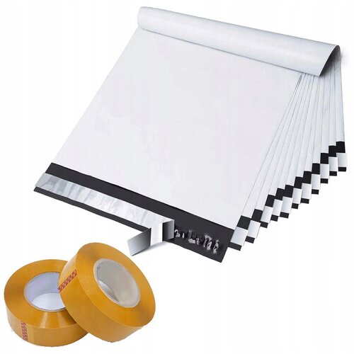 Rosfix Foliopaki bele 500x610mm 100kos. + 2x Pakirna trak rumena 48 mm x 50m, (21656562) Cene