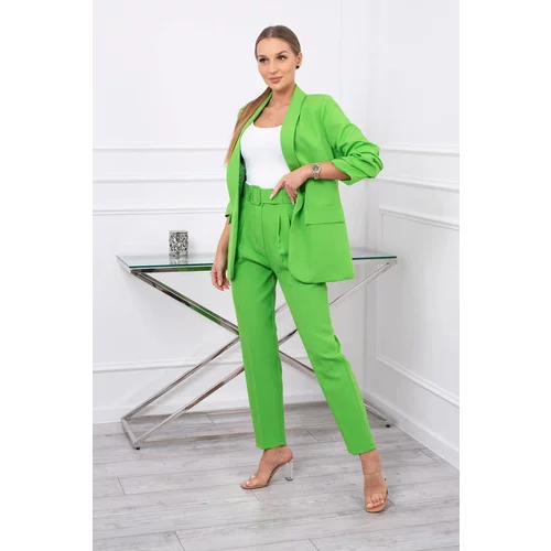 Kesi Elegant set of jacket and trousers light green color