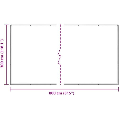 vidaXL Prozirna cerada s u&scaron;icama 3x8 m PVC Cijene