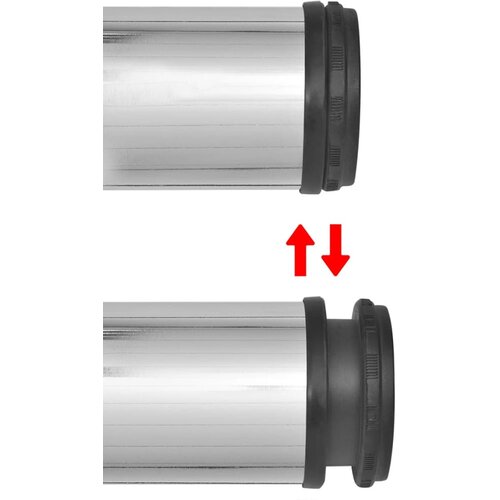  noge za stol podesive visine kromirane 870 mm Slike