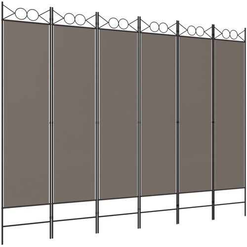 Maison Chic Paravan - Sobne pregrade 6-delni antracit 240x200 cm blago, (22111620) Cene