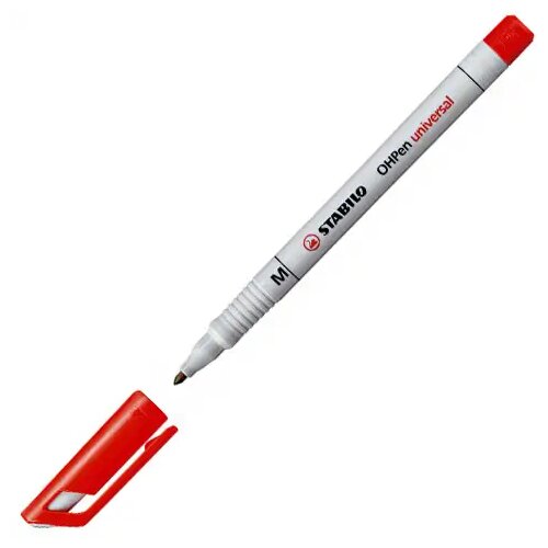 Stabilo Stabilo: OHPen &quot,M&quot, Rdeči alkoholni flomaster debeline črte 1,0mm Cene